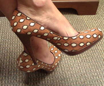 Polka-dotted and furry: four inches of confidence.