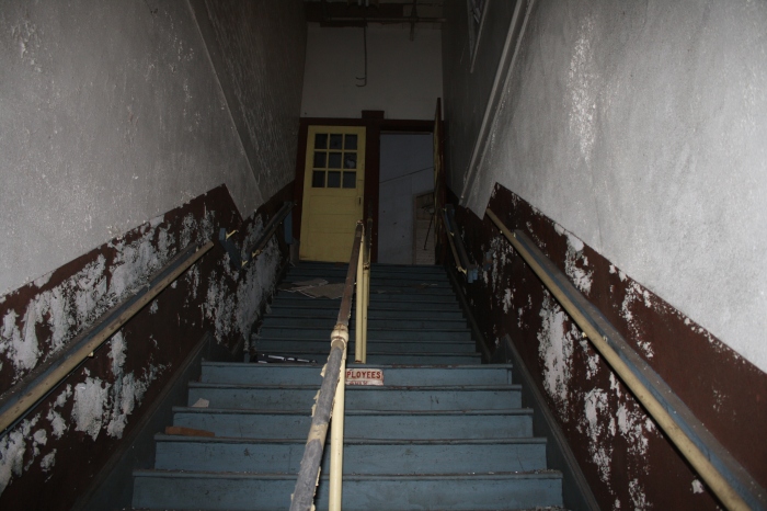 The main doors open to one of the stairwells to the 2nd floor.